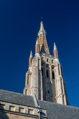 Fototapeta na wymiar The Church of Our Lady in Bruges, Belgium