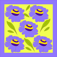 seamless pattern with flowers