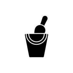 sand pail icon glyph