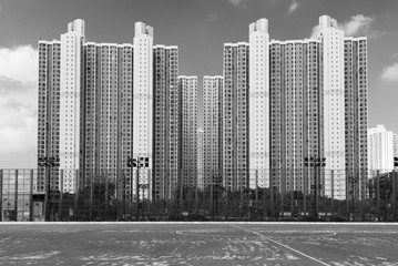 Fototapeta premium Public estate in Hong Kong city