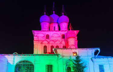 Illumination in park Kolomenskoe - Moscow Russia