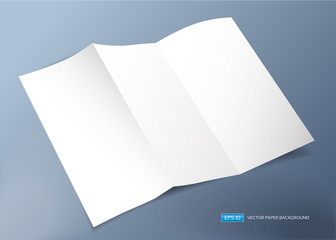 Empty vector bend paper sheet. - Illustration