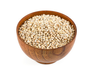 pearl barley isolated on white backrgound