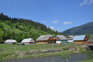 village in the mountains.Transcarpathia