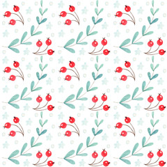Christmas Fall Seamless Pattern