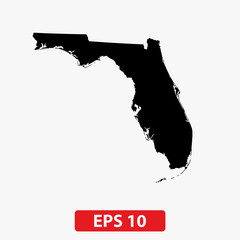 Map of Miami. Vector