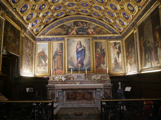 Fototapeta Gaeta - cappella dell'Immacolata o Grotta d'Oro nella chiesa dell'Annunziata obraz