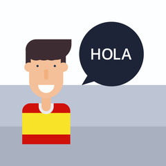 Spanish flat design illustration