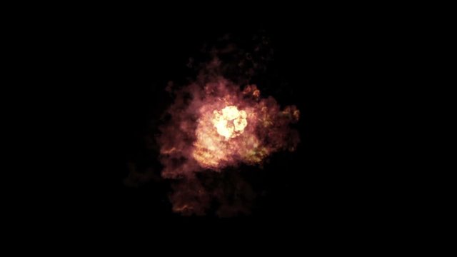 4k Hot fire burning background,Abstract powerful explosion particle smoke power firework energy.