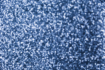 Glamour blue sparkling background. Blurred glitter background