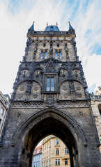 Fototapeta na wymiar La Tour Poudrière de Prague