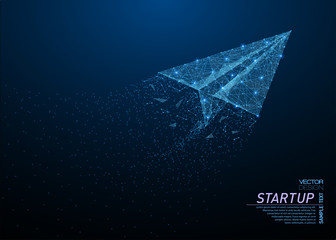 Origami paper airplane