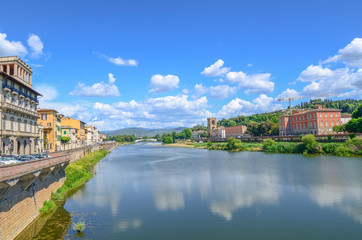 Florence, Italy. Michelangelo park up on the hill.