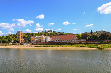 Florence, Italy. Michelangelo park up on the hill.