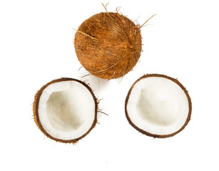 coconut isolated on white