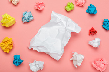 colorful crumpled paper