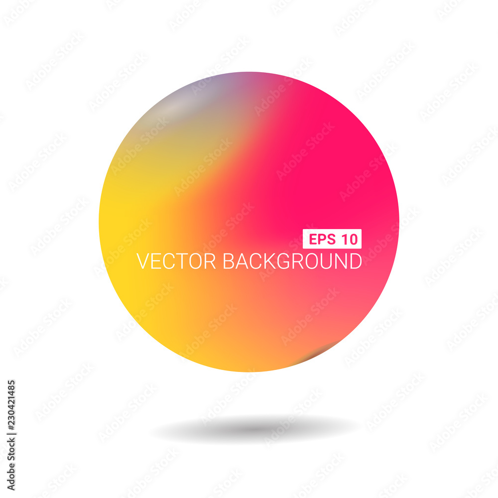 Aufkleber abstract blurred gradient mesh background. colorful smooth banner template. easy editable soft color