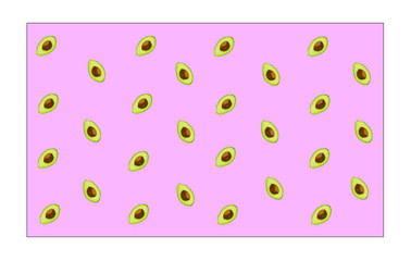 Avocado Background Pattern