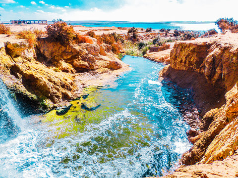 wadi el rayan waterfall