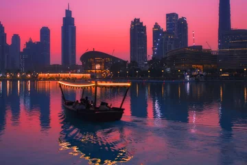 Foto auf Alu-Dibond Beautiful view to Dubai city skyline downtown in the dusk, UAE © Ivan Kurmyshov