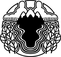 Bergtotem Symbol