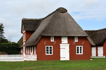 Fototapeta na wymiar Bauernhaus, Haus, Insel, Roemoe, Daenemark