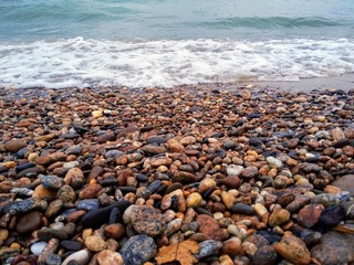 Baikal shore in autumn