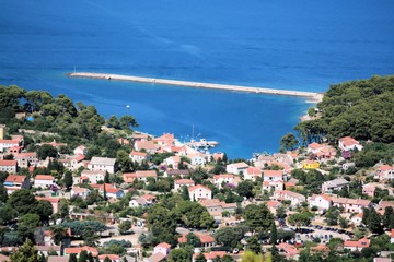 view on Rovenska, island Losinj, Croatia