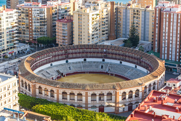 Plaza de Toros de Malagueta bullring in Malaga, Andalusia, Spain