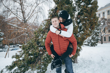 couple in winter