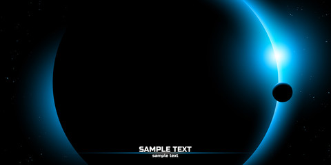 minimal space design, simple astronomy background © andreiuc88