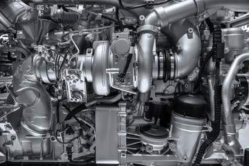 mechanical diesel engine background