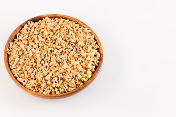 Crushed soybeans - Glycine max. Top view