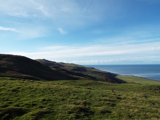 Fototapeta premium landscape with mountains and clouds