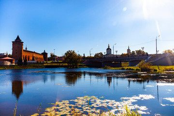 Fototapeta premium Beautiful old ensemble of the Kolomna Kremlin