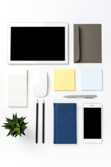 Business accessories with copy space