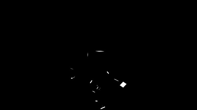 4k Computer generated,3G symbol technology animation.