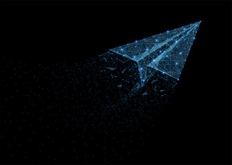 Origami paper airplane