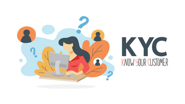 KYC or know your customer concept. Idea of business