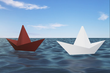 Leadership and journey concept