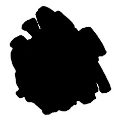 Abstract black ink blot background. Vector illustration. Grunge texture for cards and flyers design.