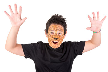 Fototapeta premium Boy with face-paint