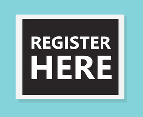 register here concept- vector illustration