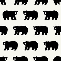 seamless bear pattern