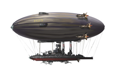 steampunk airship