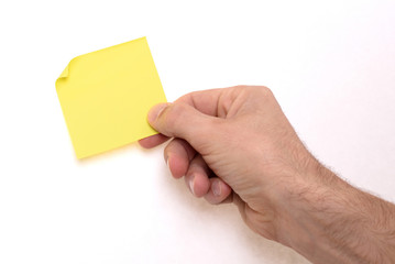 Yellow sticky note