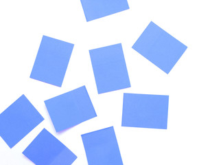 Blue sticky notes