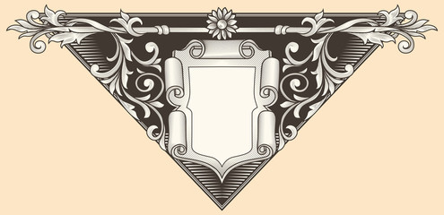 Vintage ornate decorative insignia © alex_bond