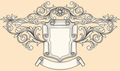 Vintage ornate decorative insignia © alex_bond