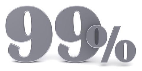 percent sign percentage interest rate 3d symbol 99 % sale discount